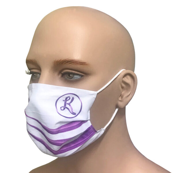 Ansiktsmask Vit/Lila